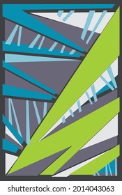 Minimalist background with colorful abstract stripe pattern