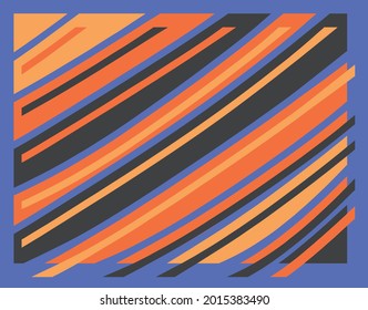 Minimalist background with colorful abstract stripe pattern
