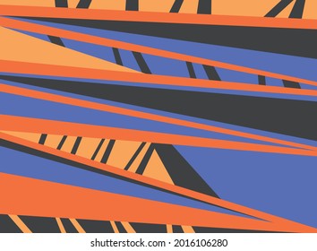 Minimalist background with colorful abstract stripe pattern