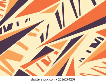 Minimalist background with colorful abstract stripe pattern