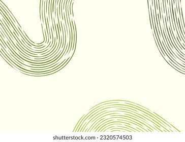 Minimalist background with colorful curved brush lines pattern and with some copy space area