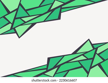 Fondo minimalista con un patrón de triángulo geométrico colorido y un área de espacio de copia