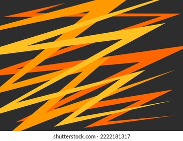 Minimalist background with colorful overlapping sharp and zigzag pattern