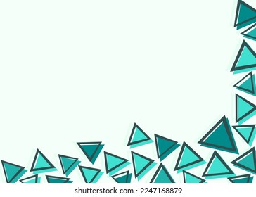 Minimalist background with colorful triangle pattern