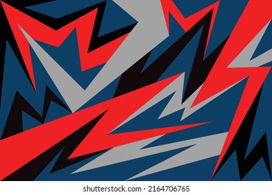 Minimalist background with colorful zigzag and arrow pattern