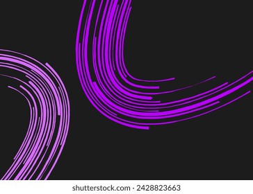 Minimalist background with curved brush lines pattern and with some copy space area