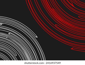 Minimalist background with curved swirl lines pattern