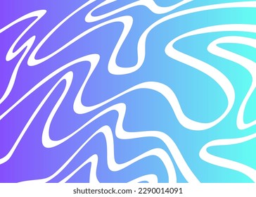 Fondo minimalista con un patrón de líneas onduladas de gradiente lindo