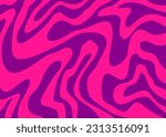 Minimalist background with cute wavy lines pattern