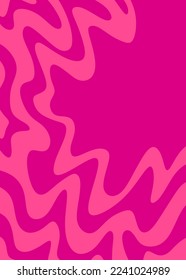 Minimalist background with cute wavy lines pattern and with some copy space area