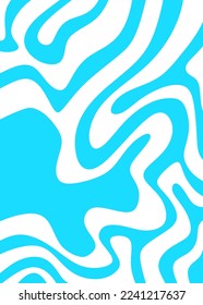 Fondo minimalista con un lindo patrón de líneas onduladas y con un área de copia