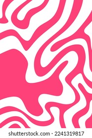 Minimalist background with cute wavy lines pattern and with some copy space area