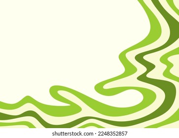 Fondo minimalista con un lindo patrón de líneas onduladas y con un área de copia