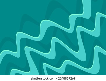 Minimalist background with cute wavy lines pattern