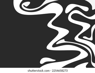 Minimalist background with cute wavy lines pattern and with some copy space area