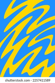 Minimalist background with cute wavy lines pattern
