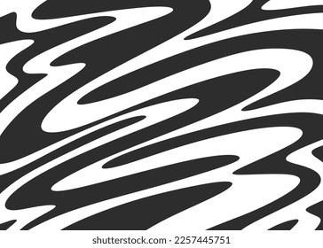 Minimalist background with cute wavy lines pattern
