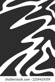 Minimalist background with cute wavy lines pattern and with some copy space area