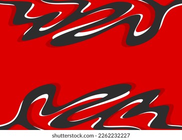 Minimalist background with cute wavy lines pattern and with some copy space area