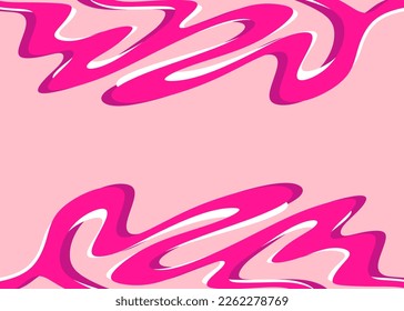 Minimalist background with cute wavy lines pattern and with some copy space area