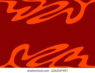 Minimalist background with cute wavy lines pattern and with some copy space area