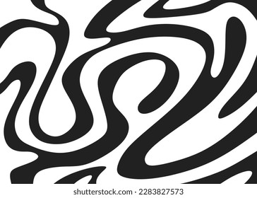 Minimalist background with cute wavy lines pattern
