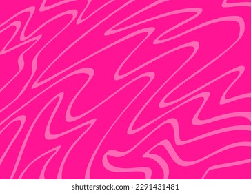 Minimalist background with cute wavy lines pattern