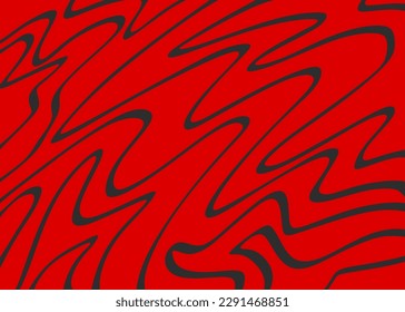Minimalist background with cute wavy lines pattern