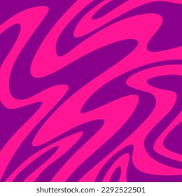 Minimalist background with cute wavy lines pattern