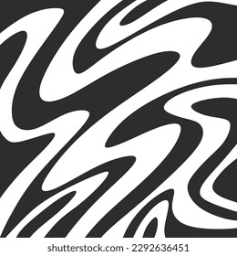 Minimalist background with cute wavy lines pattern