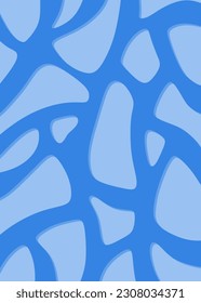 Minimalist background with cute wavy lines pattern