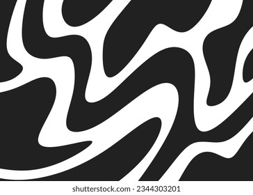 Minimalist background with cute wavy lines pattern
