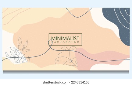 diseño minimalista de fondo, flores, abstracto, vector.