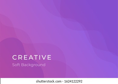 Minimalist background Design. Soft color gradients. Fluid shapes Composition. Eps10 Vector.