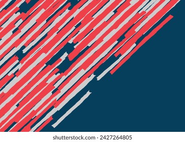 Minimalist background with diagonal rough lines pattern and with some copy space area