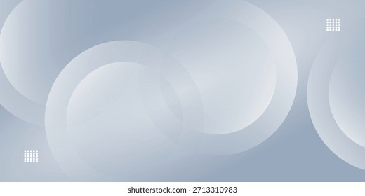 Fondo minimalista con diseño de forma geométrica transparente dinámica. Concepto de fondo de estilo de círculo superpuesto. Ilustración vectorial.