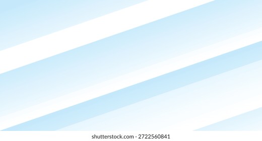 Um fundo minimalista com tons de azul claro macio com listras diagonais brancas limpas e nítidas, criando uma sensação de movimento e design moderno. Este padrão abstrato oferece uma estética serena e profissional.