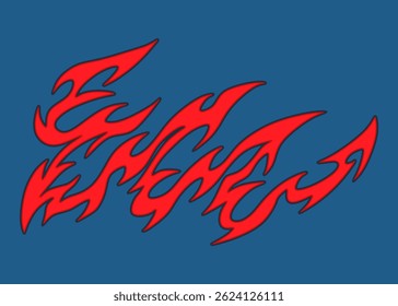 Minimalistischer Hintergrund mit Flammenmuster. Tribal Tattoo Muster