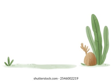 Espaço minimalista na floresta de fundo para os animais