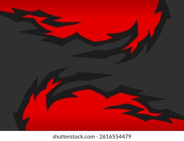 Minimalist background with geometric flame pattern and with some copy space area