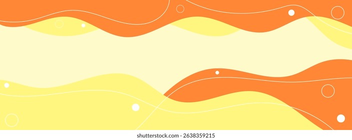 Minimalist background geometric. With style wave yellow and orange. Background simple futuristic.
