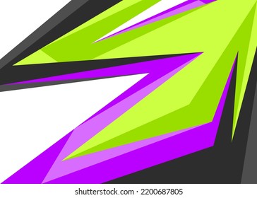 Minimalist background with gradient sharp and arrow pattern and with some copy space area