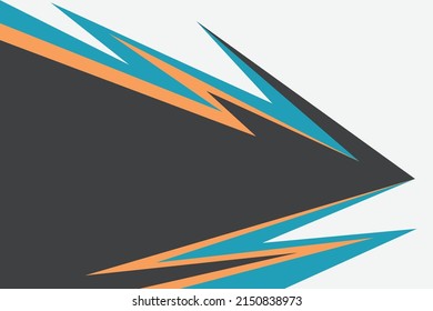 Minimalist background with gradient triangular and arrow pattern and with some copy space area