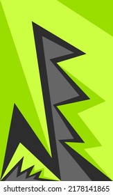 Minimalist background with gradient triangular and zigzag pattern