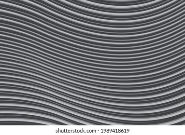 Minimalist background with grey waving lines pattern