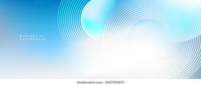 A minimalist background image using blue and white tones to create a bright, clean and relaxing feeling. Suitable for use in designs that require simplicity.