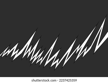 Minimalist background with jagged zigzag line pattern