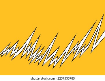 Minimalist background with jagged zigzag line pattern