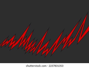 Minimalist background with jagged zigzag line pattern