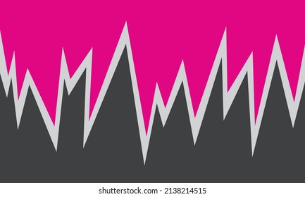 Minimalist background with jagged zigzag pattern and some copy space area